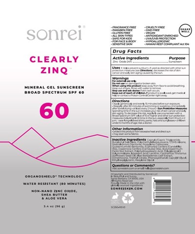 Clearly Zinq Mineral Gel Sunscreen Bs Spf 60 (Clearly Zinq Spf60)